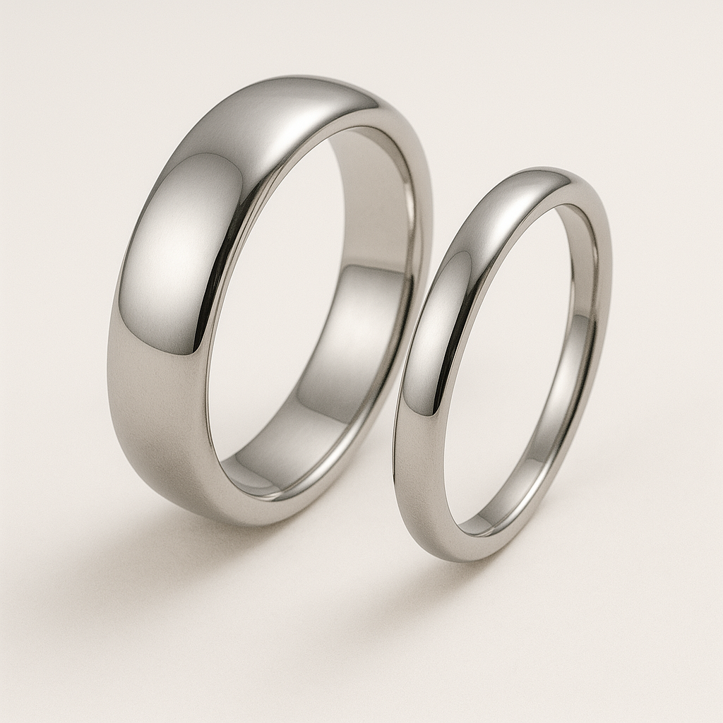 D Shape Wedding Rings