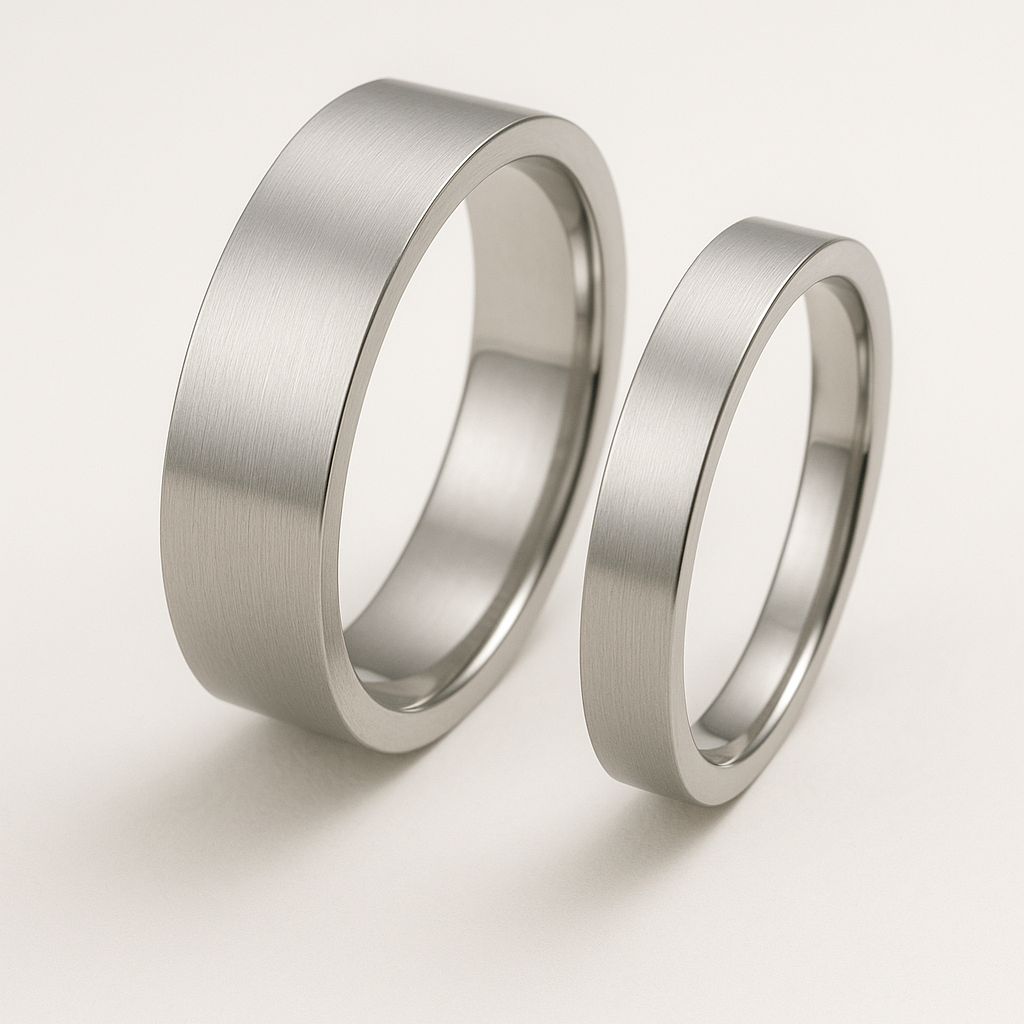 Flat Court Wedding Rings