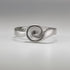 Silver Diamond Curl Ring