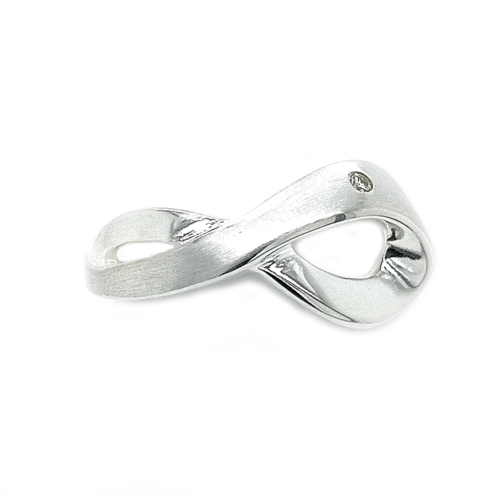 Silver Eternity Diamond Ring