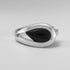 Silver Delahaye Onyx Ring