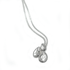 Sterling Silver Triple Teardrop Pendant Necklace
