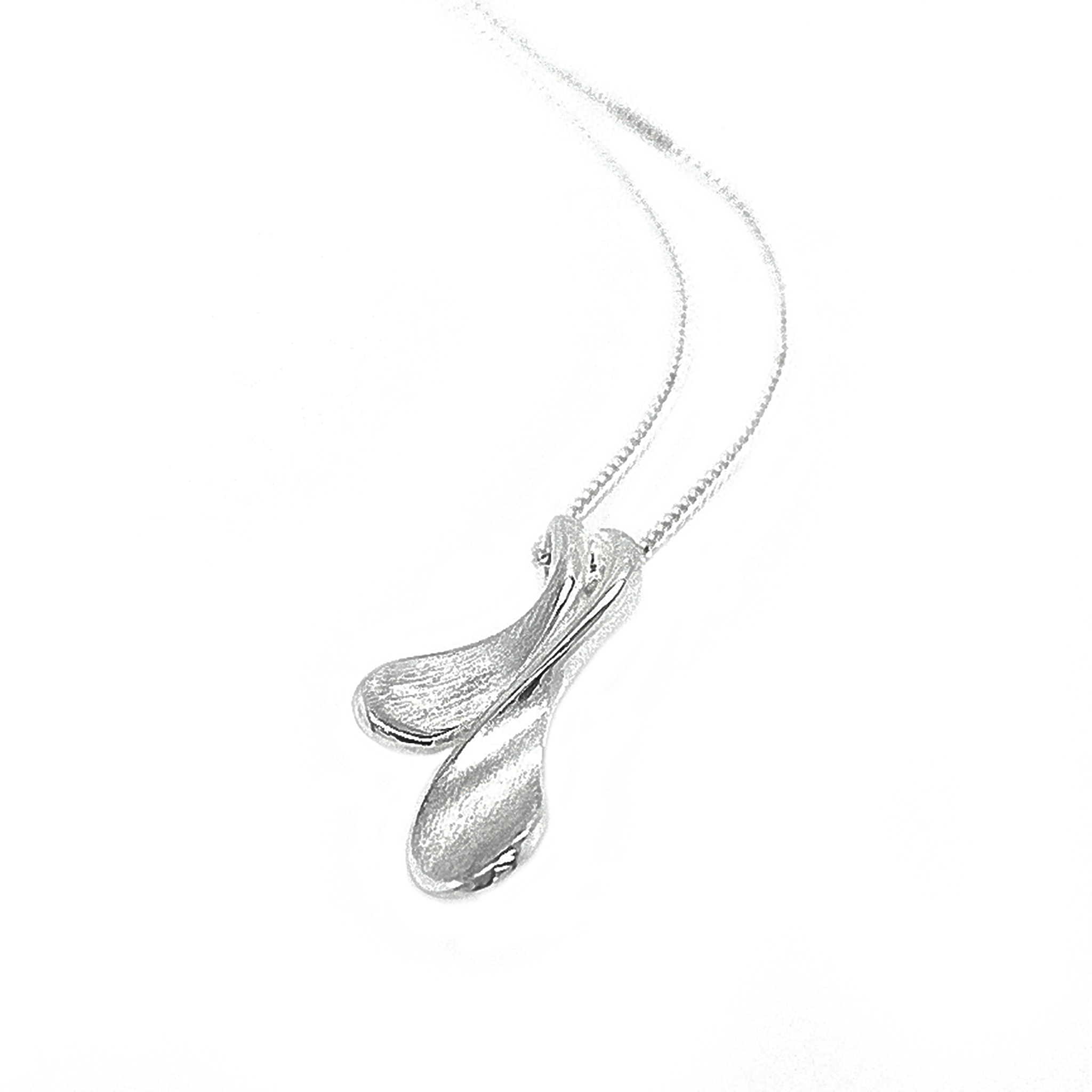 Silver Samara II Pendant & Chain