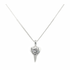 Silver Heart & CZ Pendant