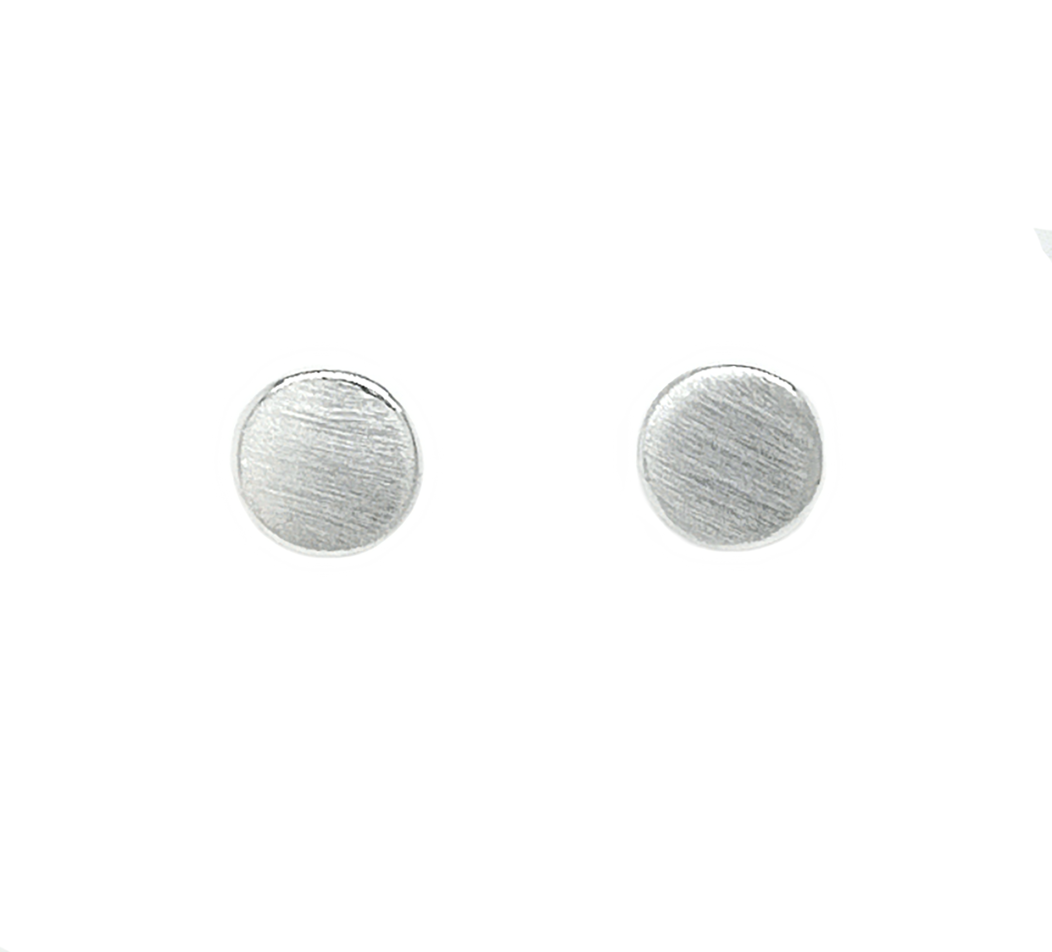 Silver Polka Stud Earrings