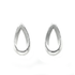 Silver Lacrima Stud Earrings