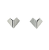 Silver Dart Stud Earrings