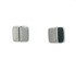 Silver Mondrian Stud Earrings