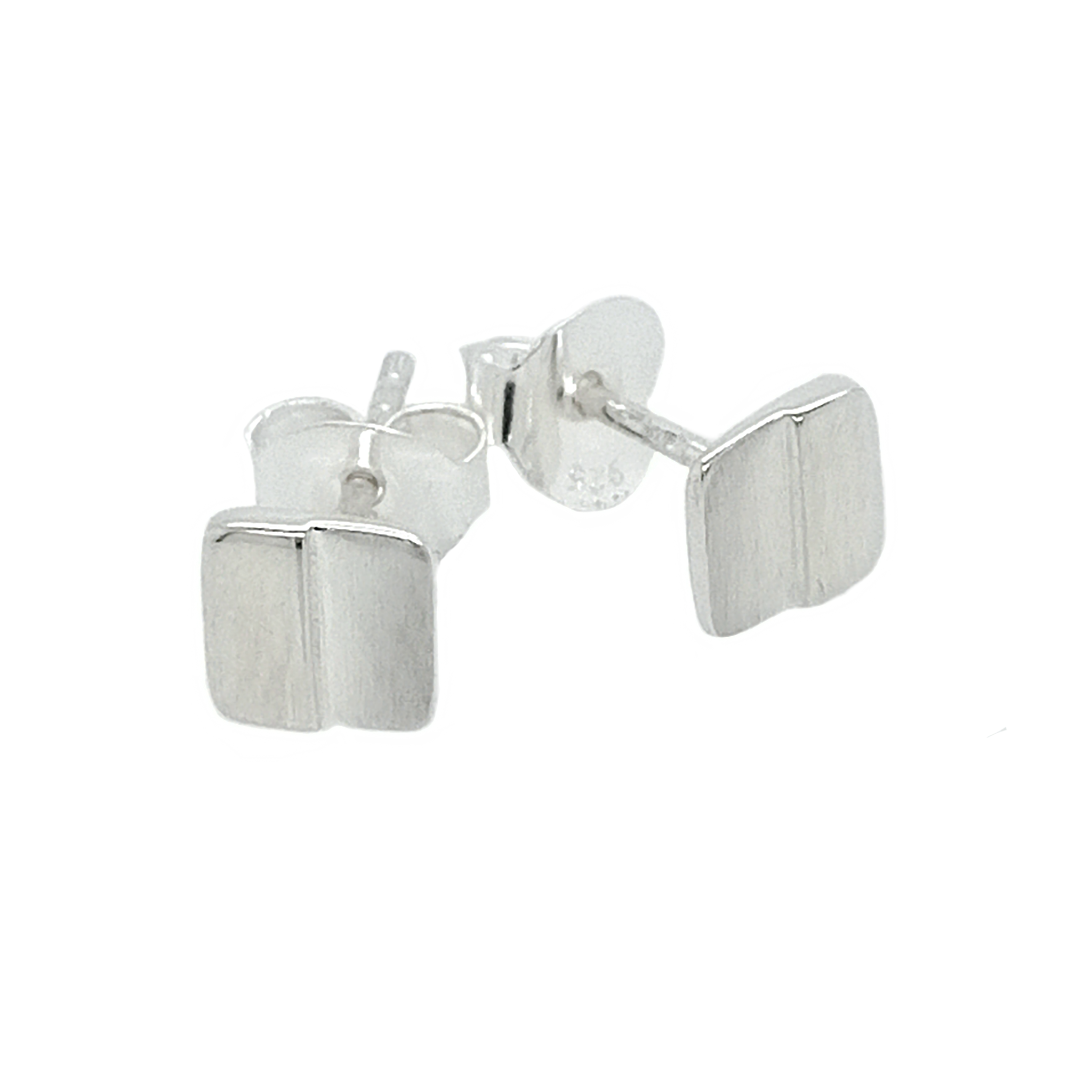 Silver Mondrian Stud Earrings