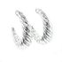 Sterling Silver Polished Twisted Hoop Earrings