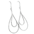 Silver Biba Wire Drop Earrings