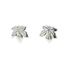 Sterling Silver Vine Leaf Stud Earrings