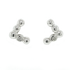 Silver Chevelle Diamond Stud Earrings