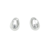 Silver Aurora Zircon Stud Earrings