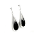 Silver Delahaye Onyx Drop Earrings