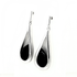 Silver Delahaye Onyx Drop Earrings