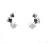 Silver Sirus Zircon Stud Earrings