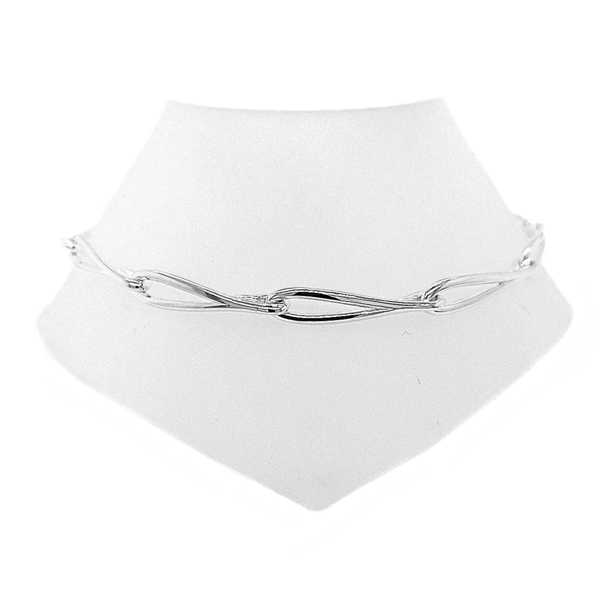 Silver Polished Couture Bracelet