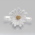 Silver Daisy Flower Ring