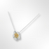 A sterling silver flower pendant