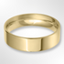 Classic Flat Court Wedding Ring Gold 6.0mm