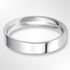 Classic Flat Court Wedding Ring Platinum 4.0mm