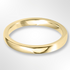 Classic Cushion Profile Wedding Ring Yellow Gold 2.5mm