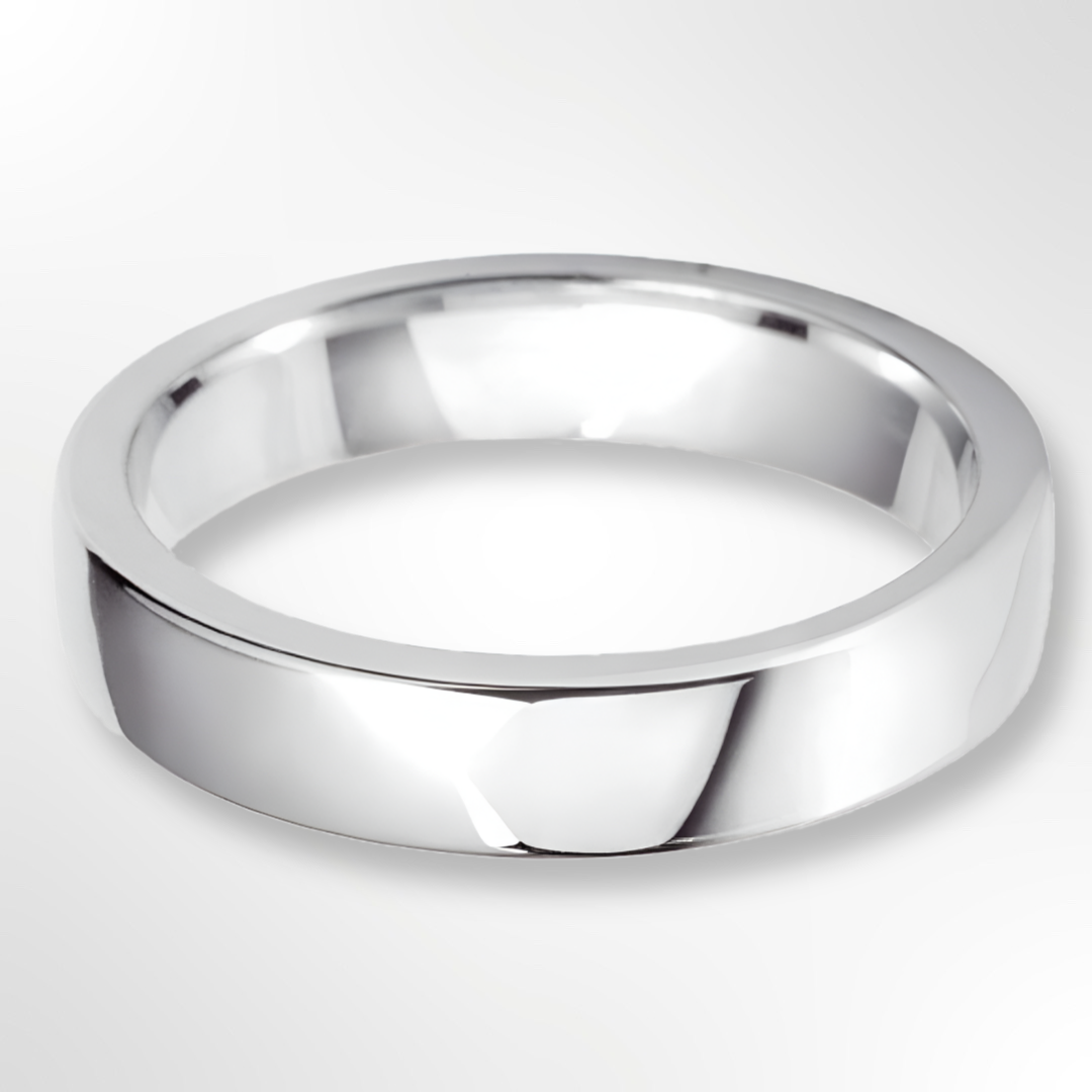 Classic Cushion Profile Wedding Ring Platinum 4.0mm