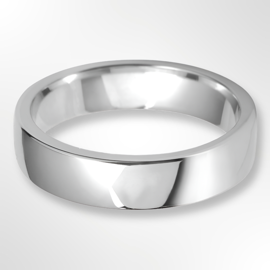 Classic Cushion Profile Wedding Ring Platinum 5.0mm