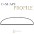 D Shape Ring Profile Diagram Illustration