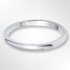 D Shape Wedding Ring Platinum 2.0mm