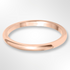 D Shape Wedding Ring Rose Gold 2.0mm