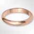 D Shape Wedding Ring Rose Gold 3.0m