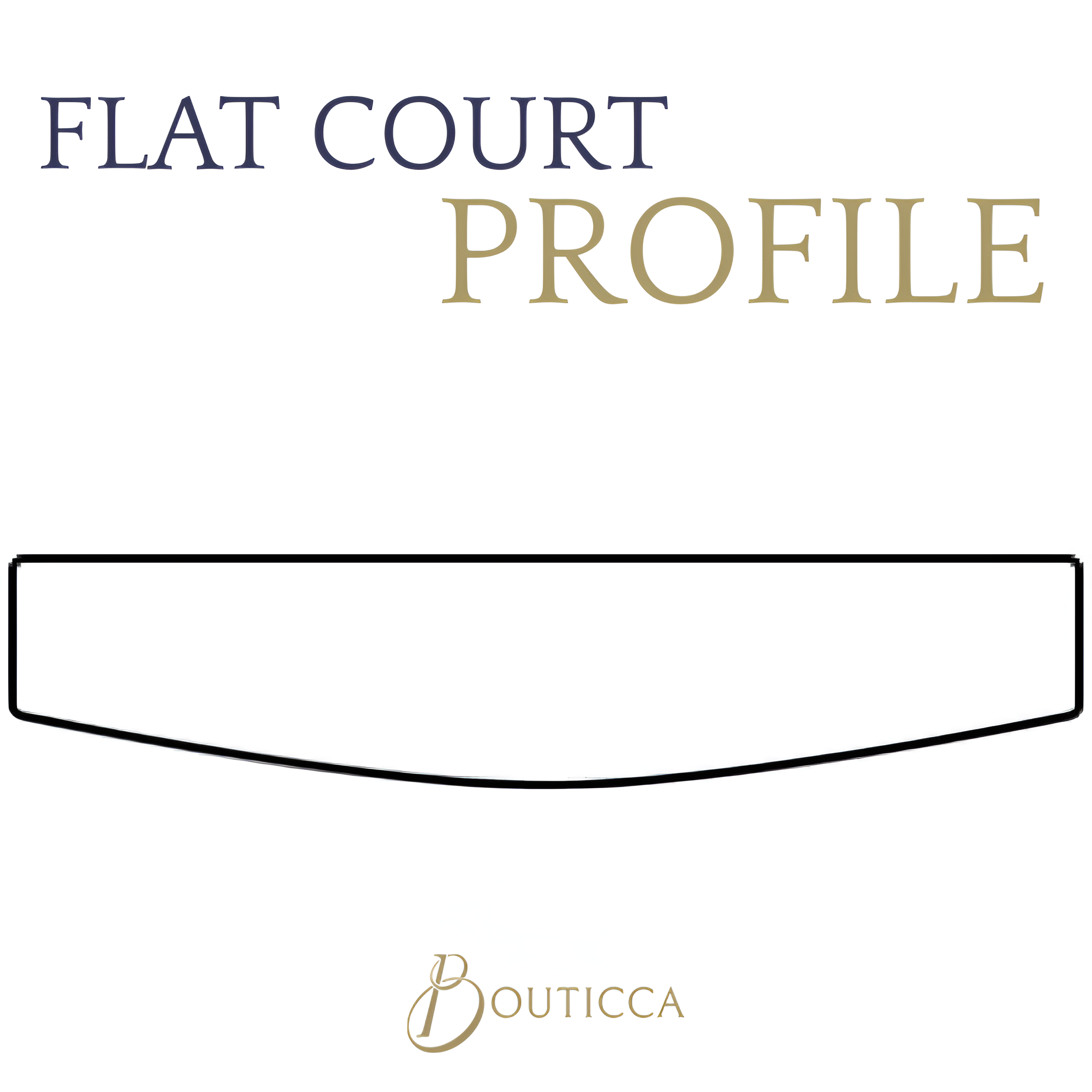 Flat Court Ring Profile Diagram Illustration