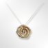 Silver Gold Plated Rose Flower Pendant Necklace