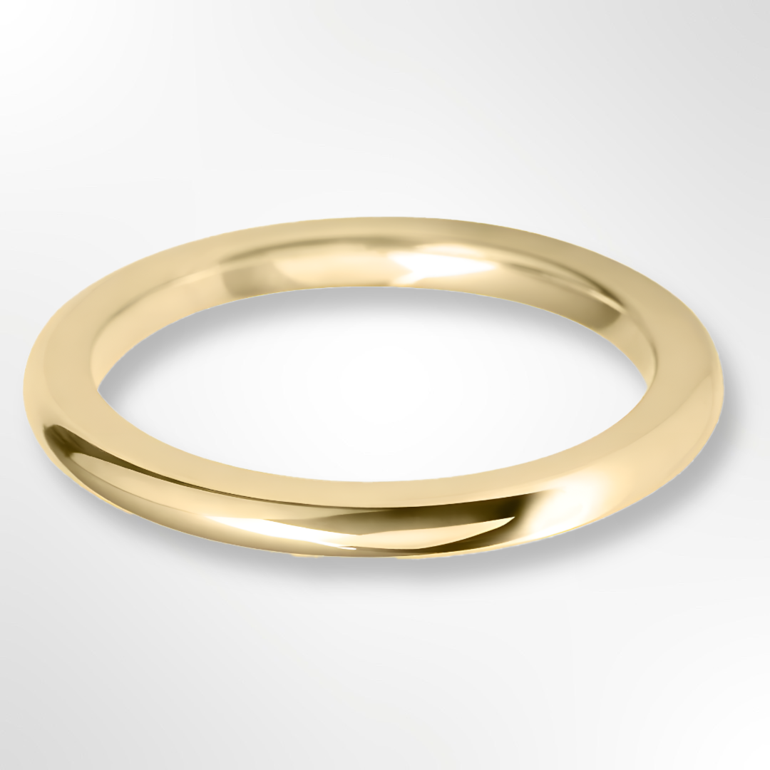 Heavy Court Wedding Ring Gold 2.0mm