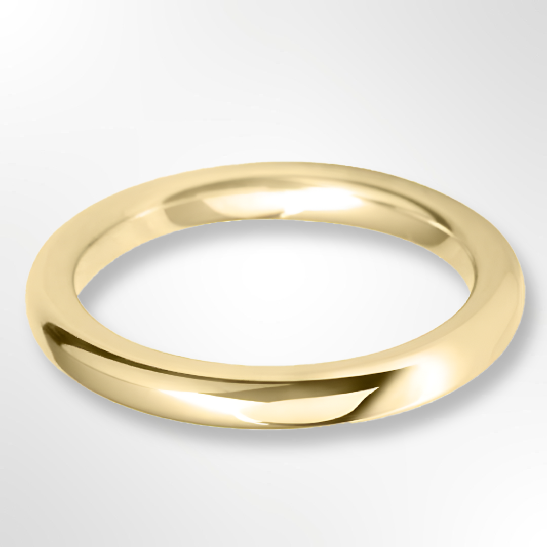 Heavy Court Wedding Ring Gold 2.5mm