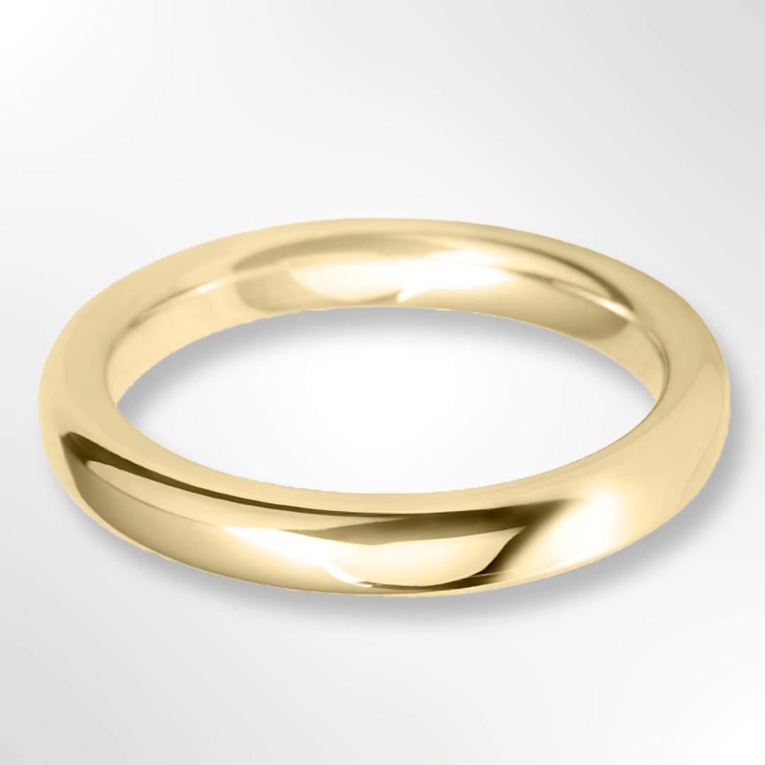 Heavy Court Wedding Ring Gold 3.0mm