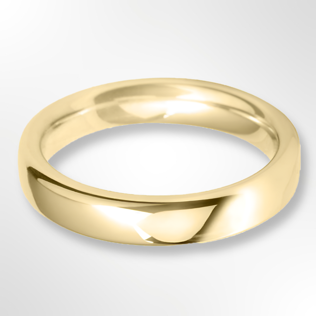 Heavy Court Wedding Ring Gold 4.0mm