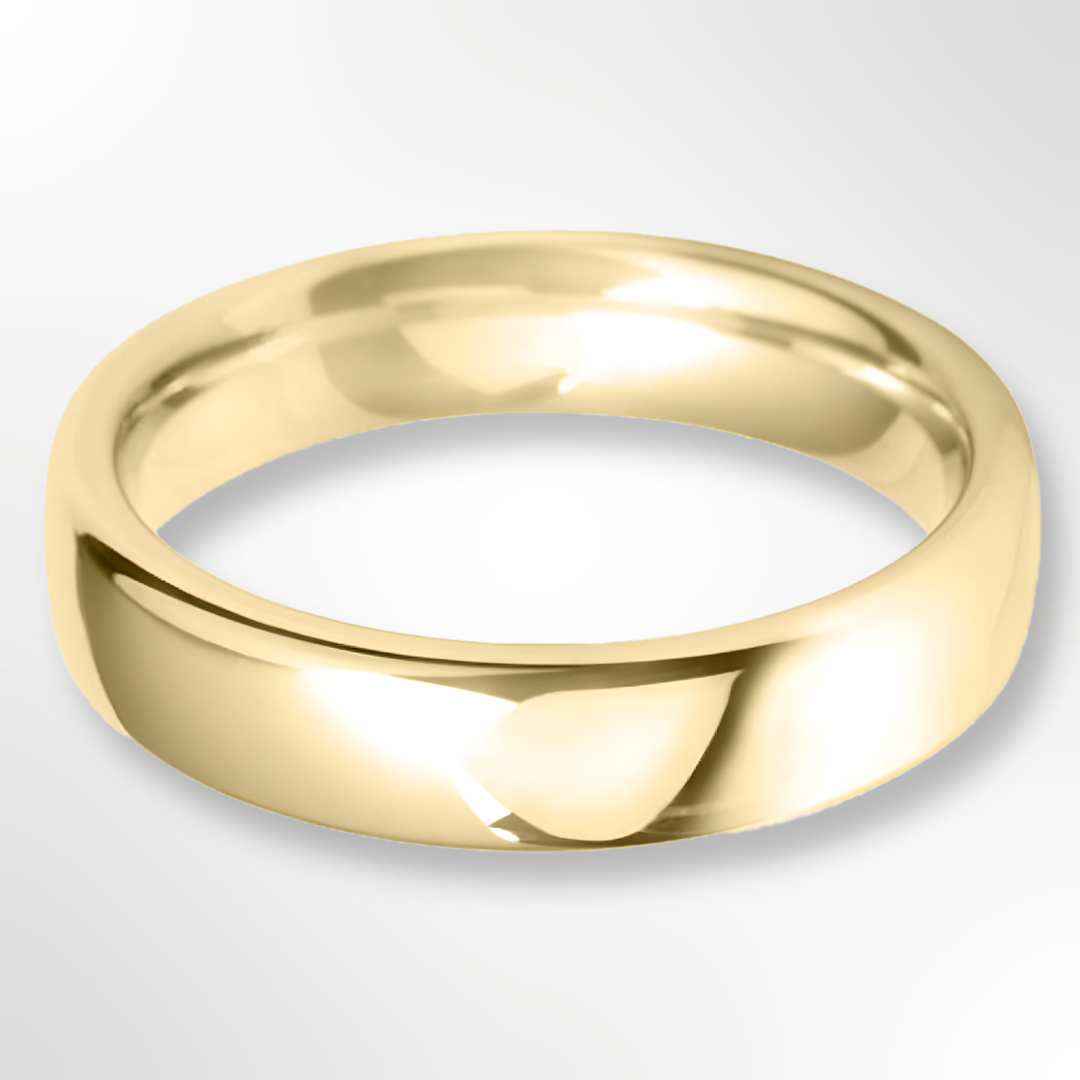 Heavy Court Wedding Ring Gold 5.0mm