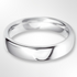 Heavy Court Wedding Ring White Gold 5.0mm