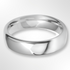 Heavy Court Wedding Ring White Gold 6.0mm