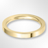 Heavy Flat Court Wedding Ring Gold 2.5mm