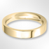 Heavy Flat Court Wedding Ring Gold 4.0mm