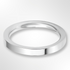 Heavy Flat Court Wedding Ring White Gold 2.5mm