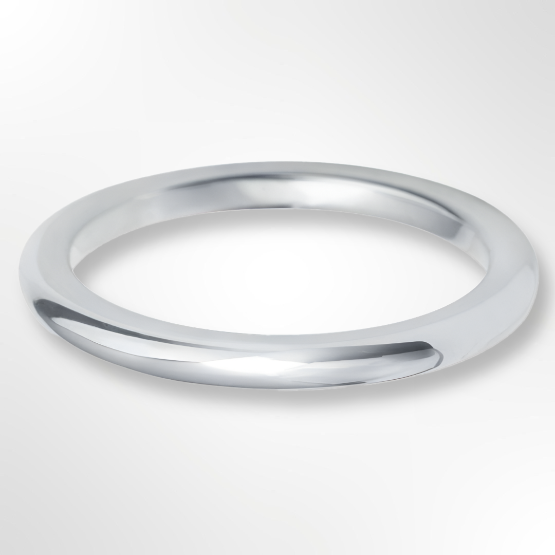Heavy Paris Profile Wedding Ring Platinum 2.0mm