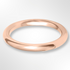 Heavy Paris Profile Wedding Ring Rose Gold 2.5mm