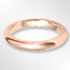 Heavy Paris Profile Wedding Ring Rose Gold 3.0mm
