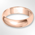 Heavy Paris Profile Wedding Ring Rose Gold 6.0mm