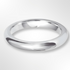 Heavy Paris Profile Wedding Ring White Gold 3.0mm